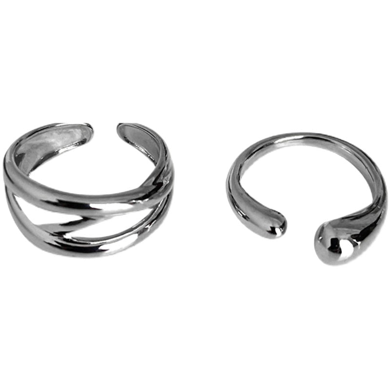 Silver Ring Two Piece Set