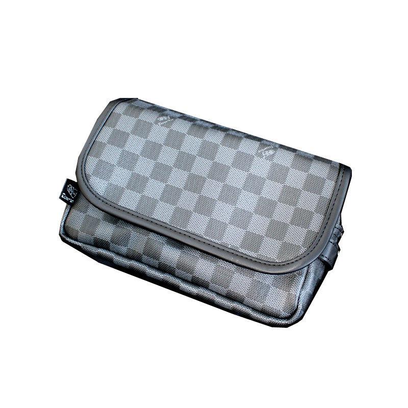 Small Checkered Messenger Bag