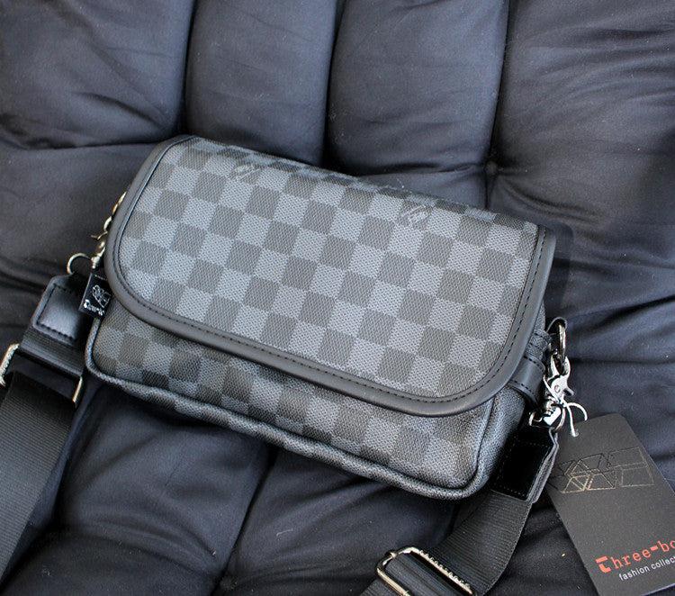 Small Checkered Messenger Bag