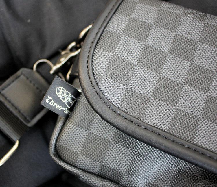 Small Checkered Messenger Bag