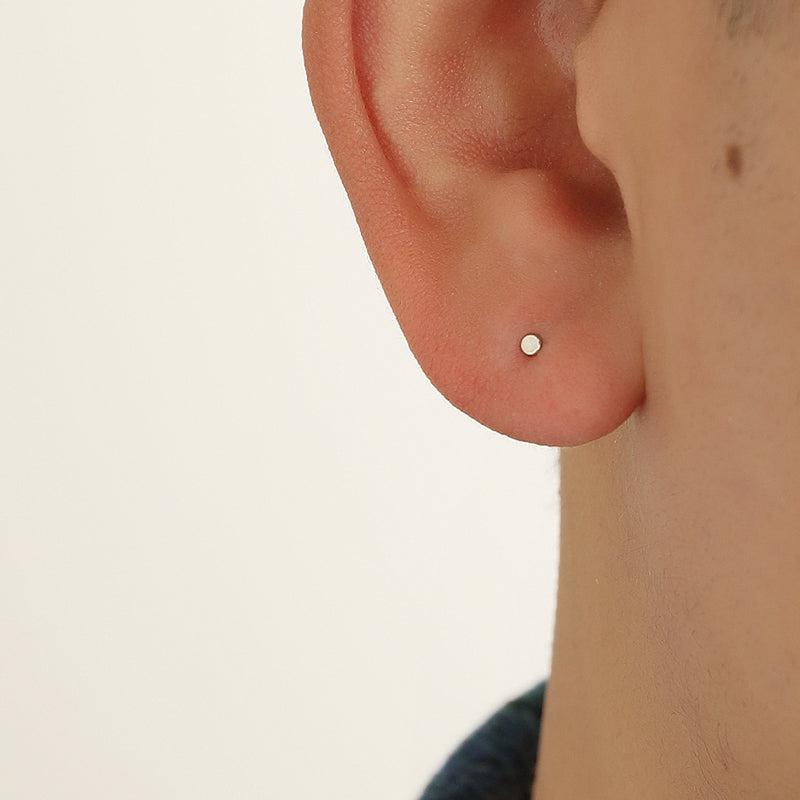 Small Round Stud Earrings