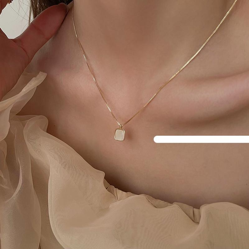 Square Shell Necklace