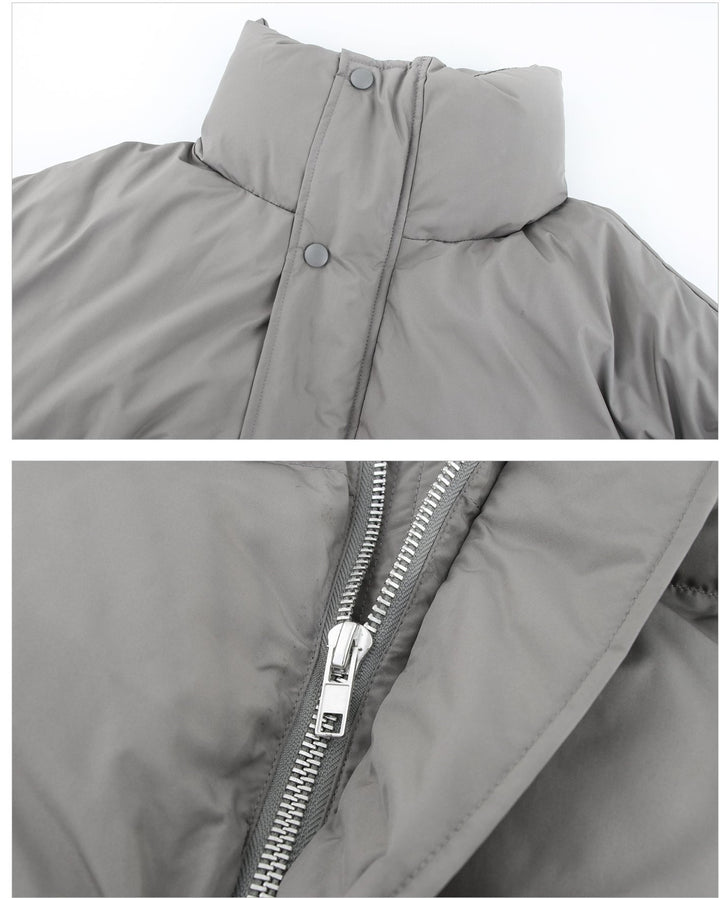 Stand Collar Short Puffer Jacket