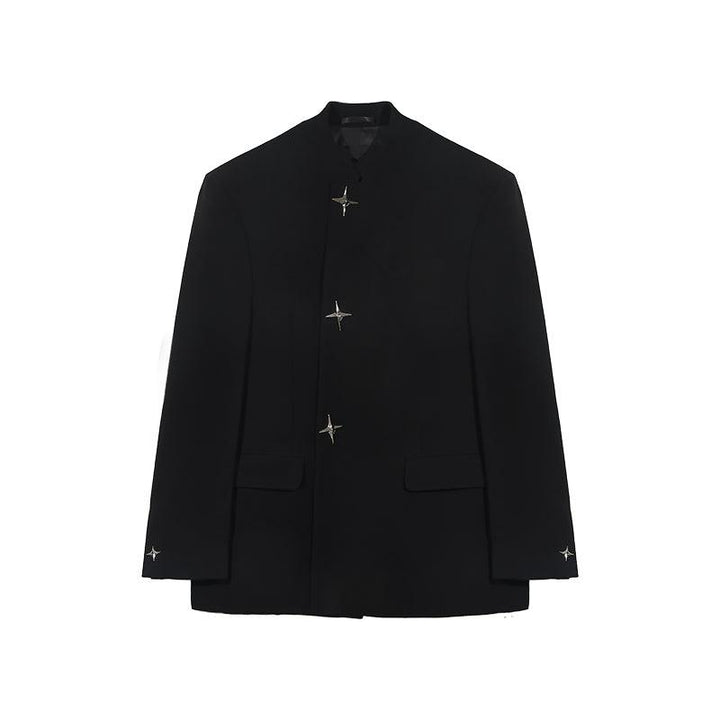 Star Button Black Blazer