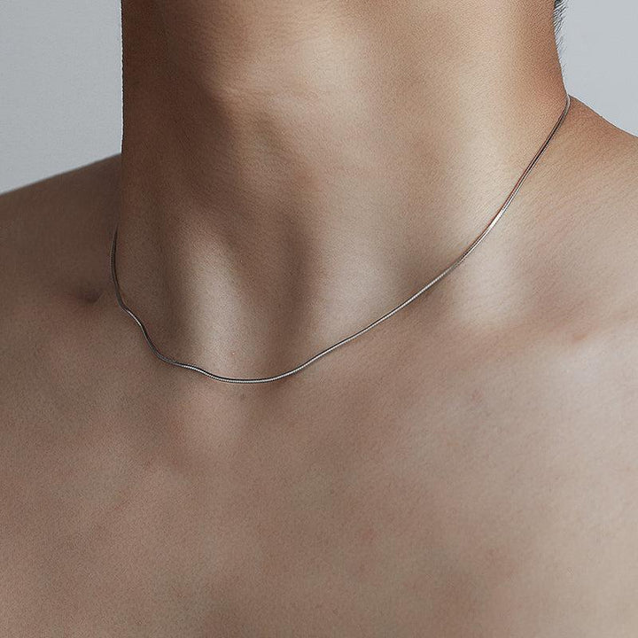 Sterling Silver Fine Chain Choker