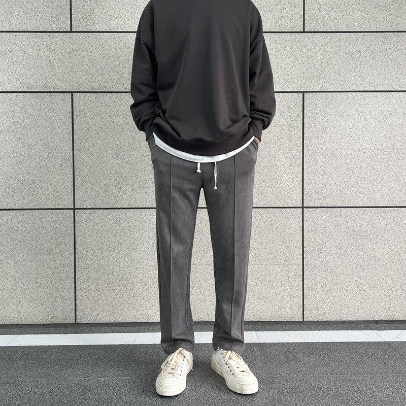 Suede Casual Pants