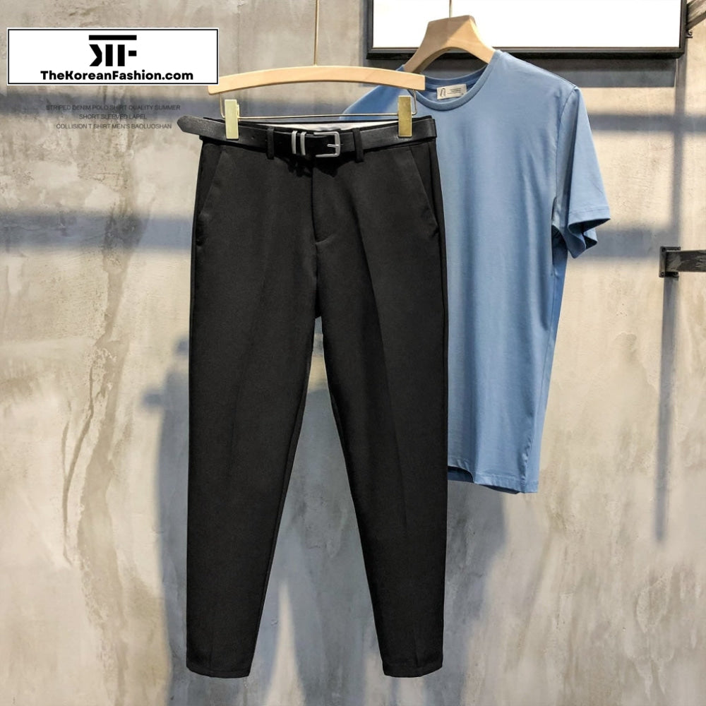 Suit Pants With Belt