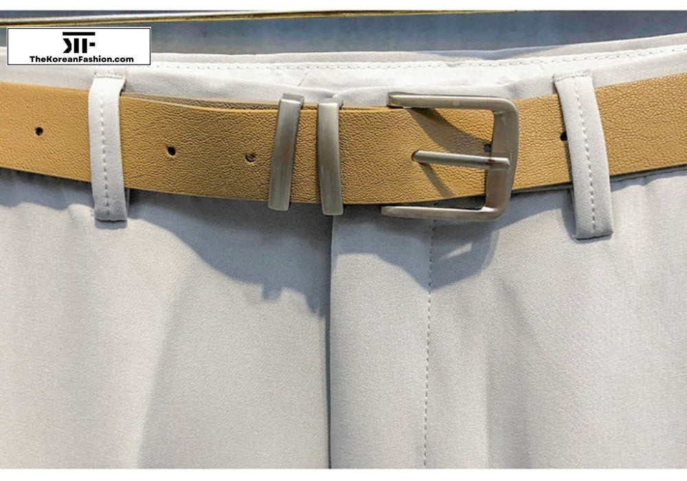 Suit Pants With Belt