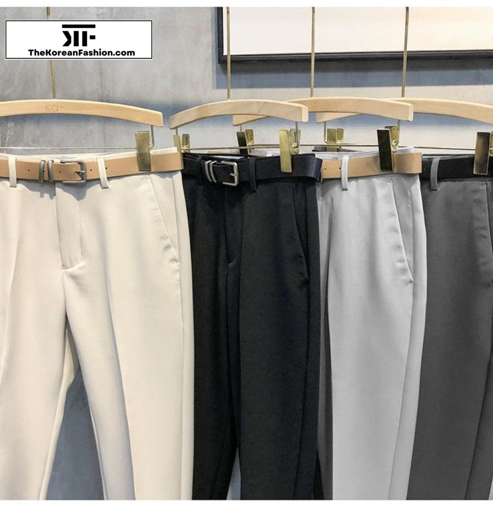 Suit Pants With Belt