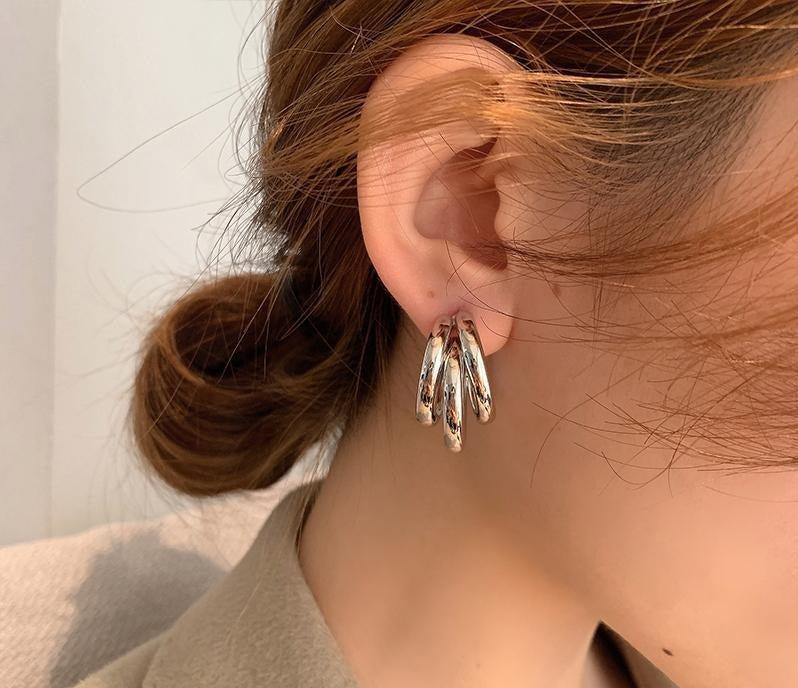 Three-Ring Earrings