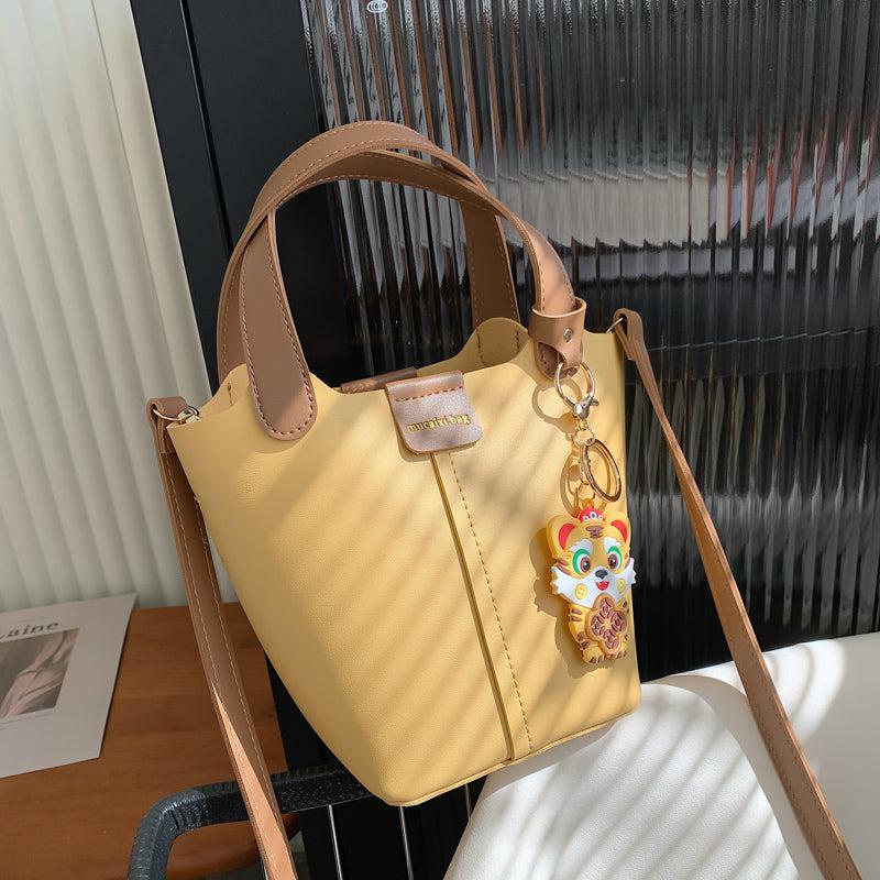 Top Handle Bucket Bag