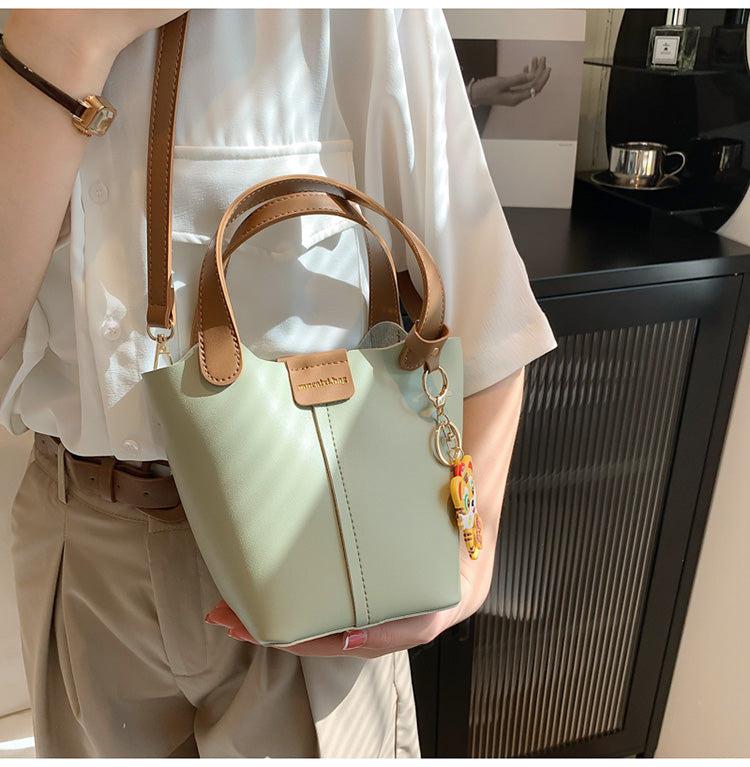 Top Handle Bucket Bag