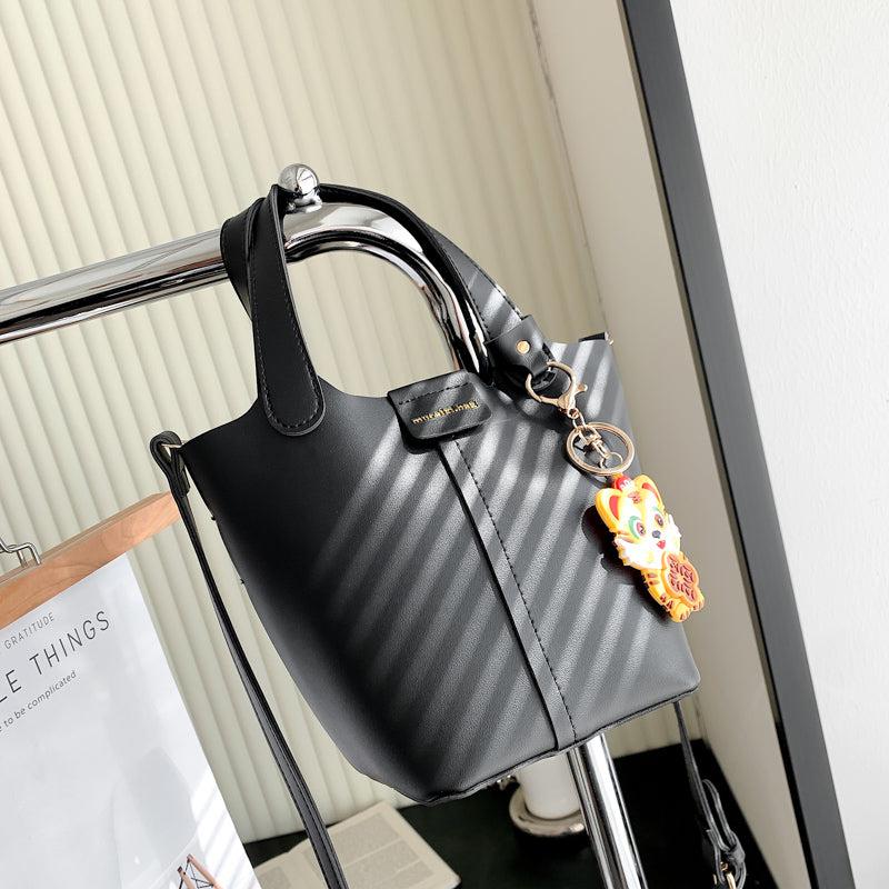 Top Handle Bucket Bag