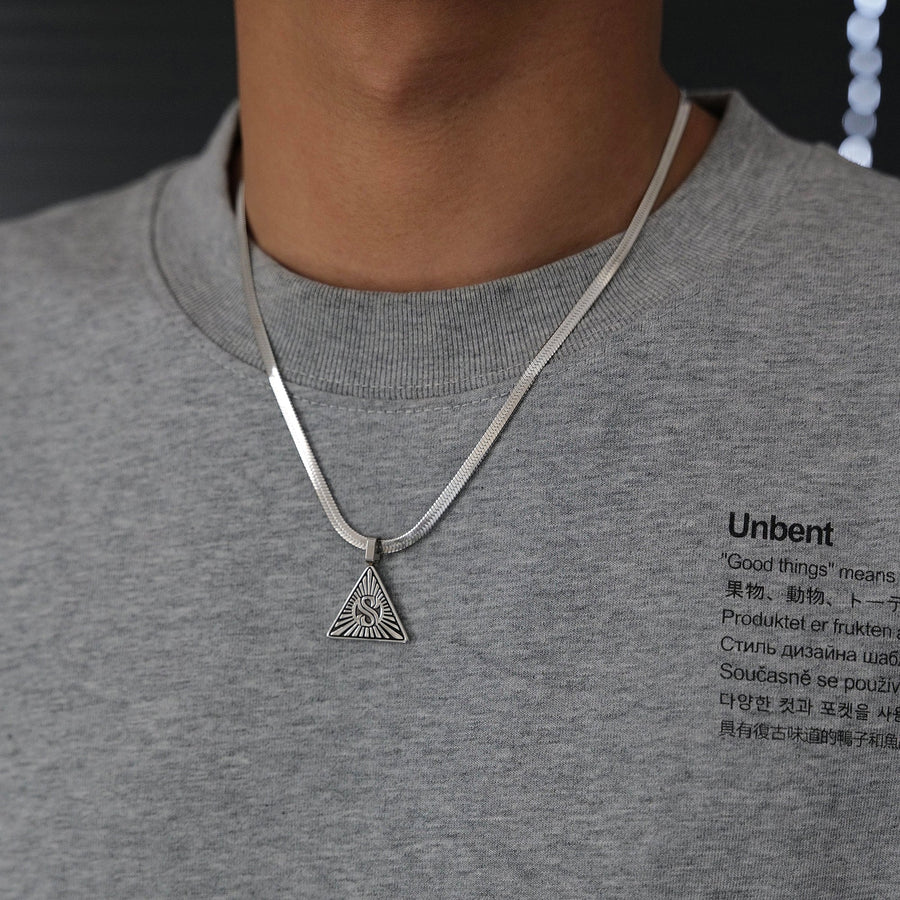 Triangular Pendant Necklace