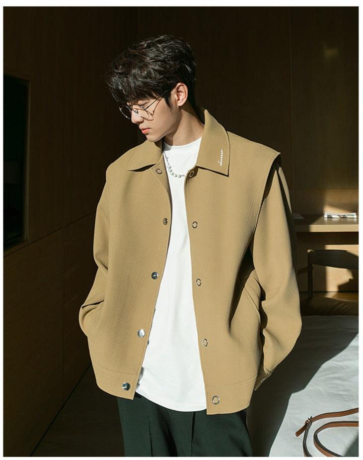 Two-Piece Lapel Button Down Jacket