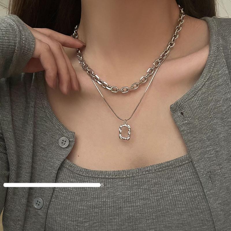 Two-Piece Silver Necklace