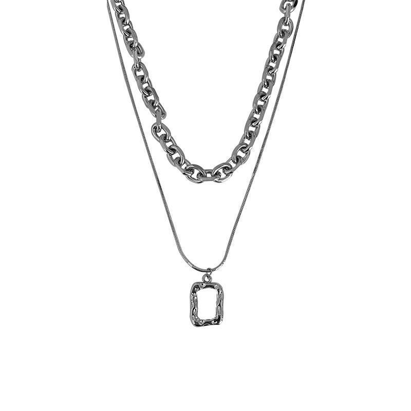 Two-Piece Silver Necklace