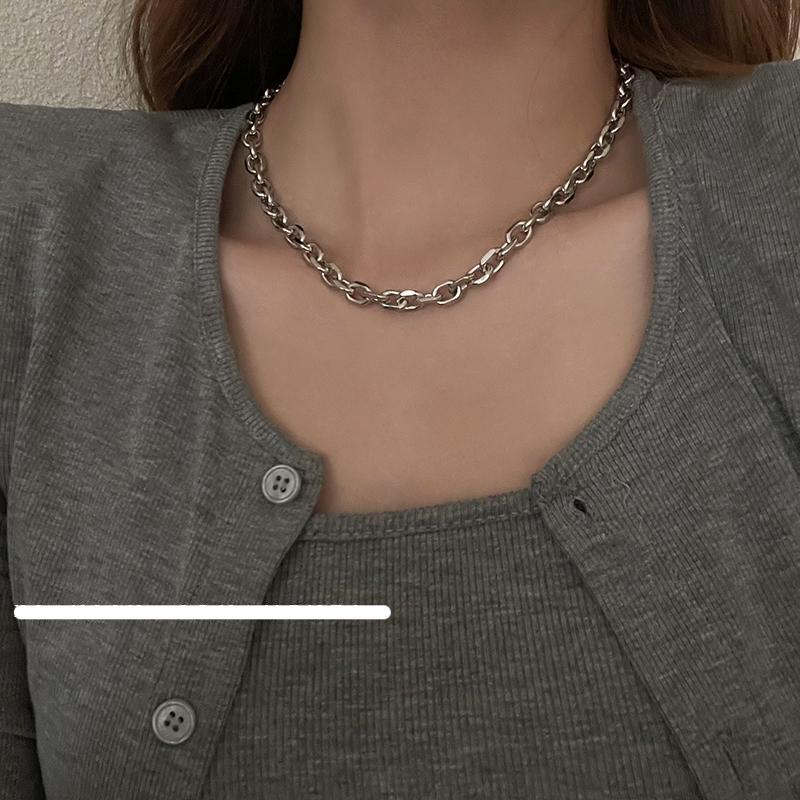 Two-Piece Silver Necklace