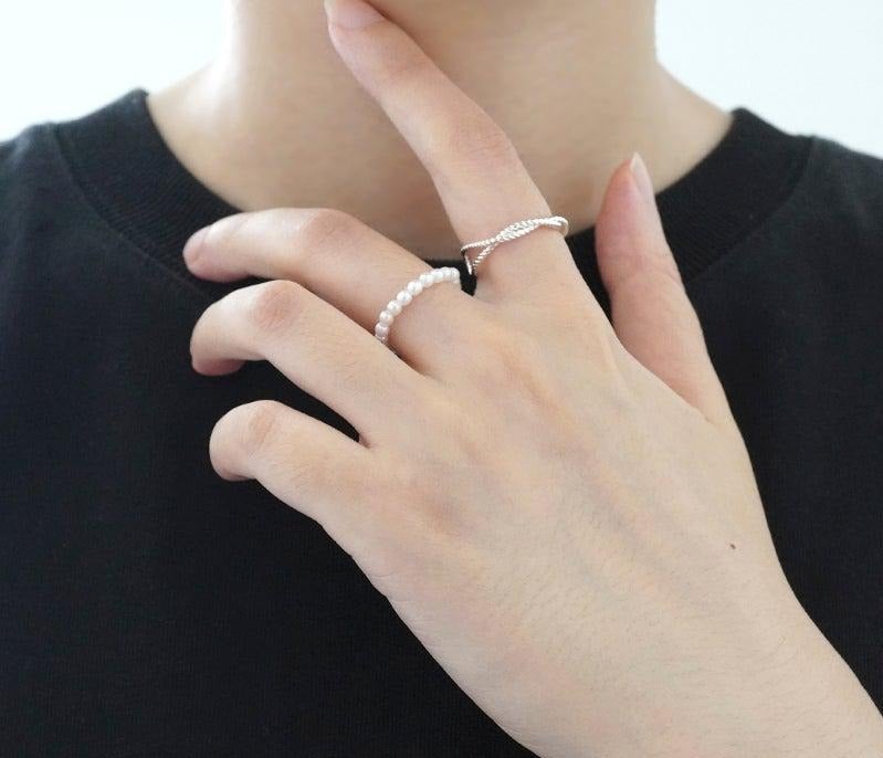 Two-Piece Pearl Ring