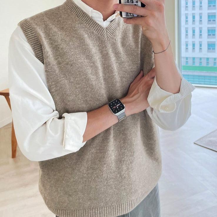 V-Neck Sleeveless Sweater