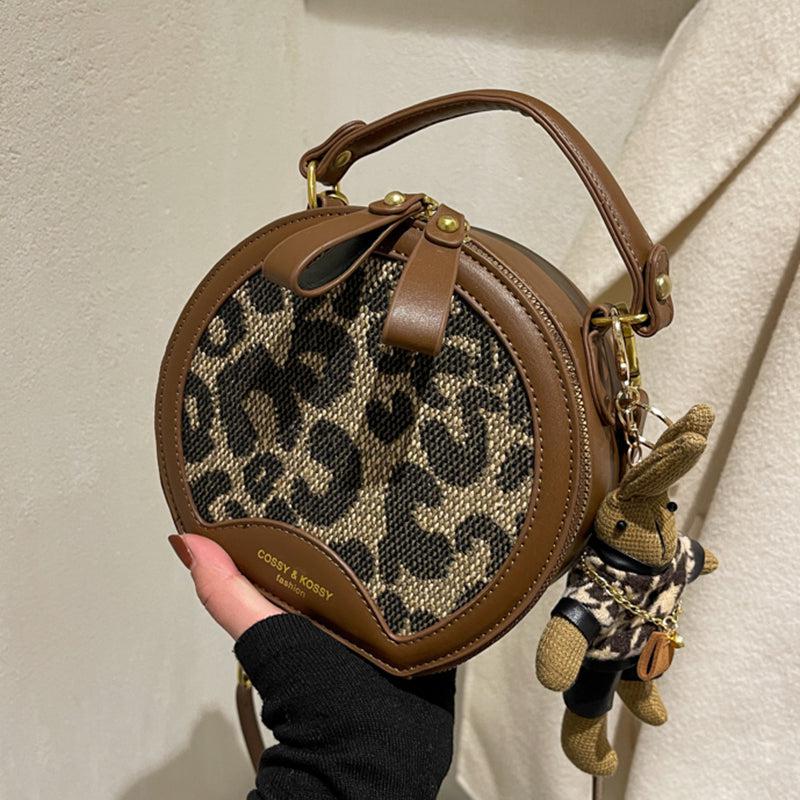 Vintage Round Crossbody Bag - Shop Our Collection of Women's Handbags Brown with Pendant [Lattice]