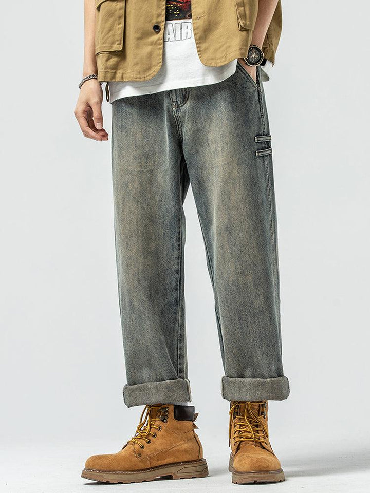 Washed Wide-leg Jeans