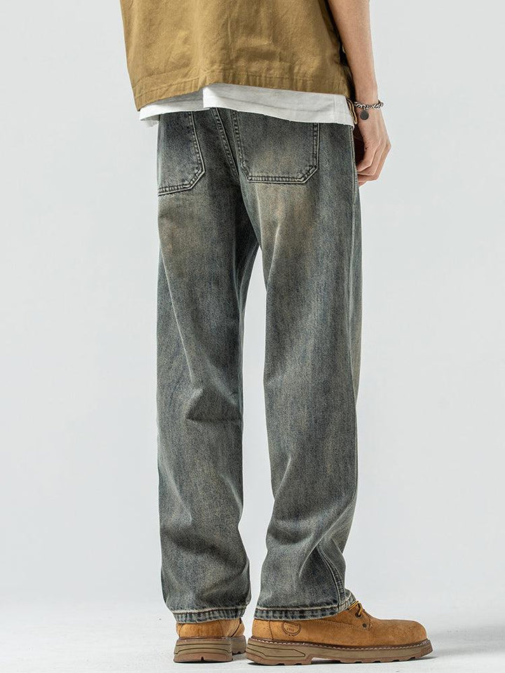 Washed Wide-leg Jeans