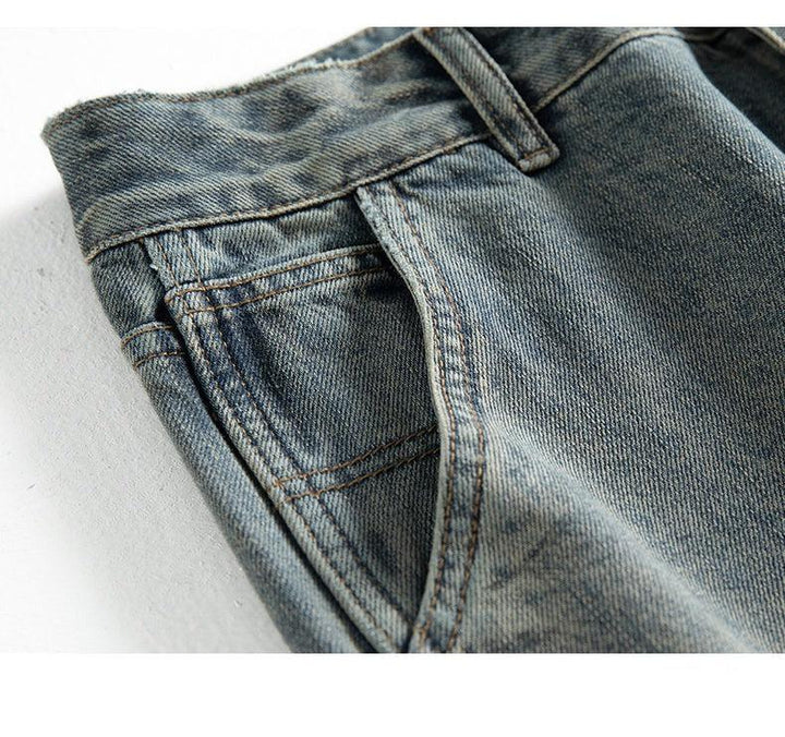 Washed Wide-leg Jeans