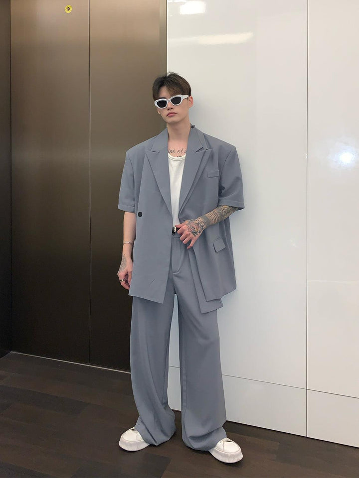 Wide Leg Suit Pants