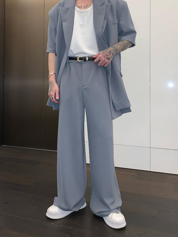 Wide Leg Suit Pants