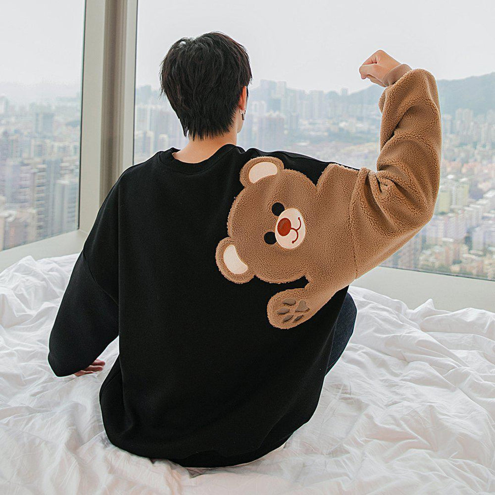 Wool Embroidery Bear Sweater