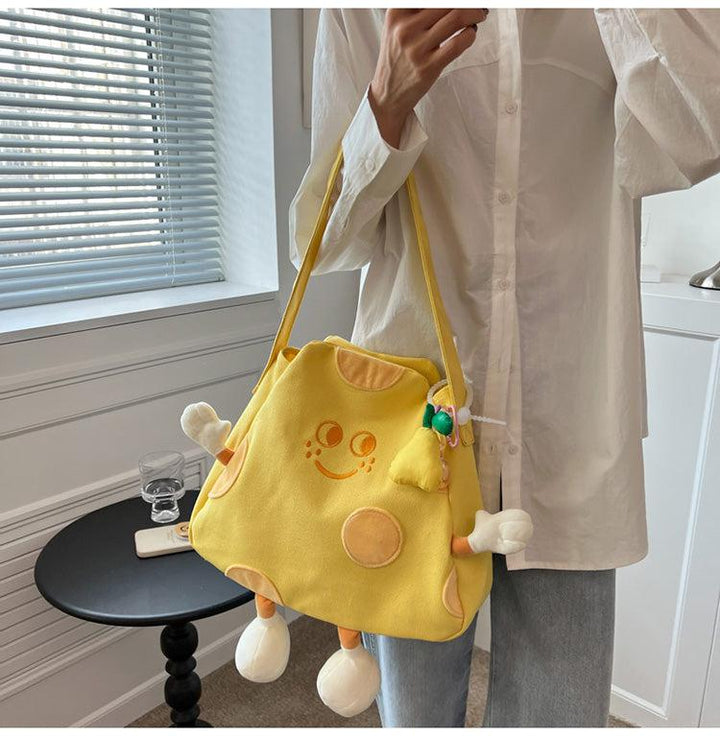 Yellow Canvas Shoulder Bag