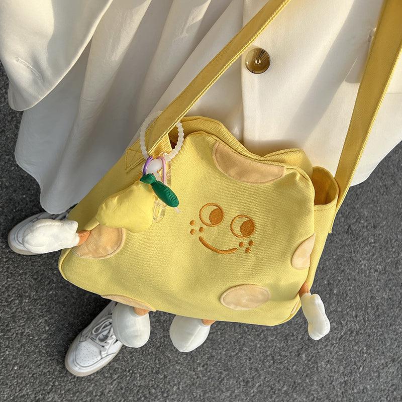 Yellow Canvas Shoulder Bag