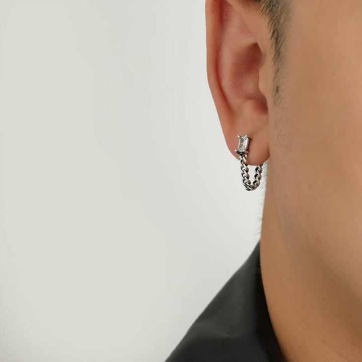 Zircon Chain Earrings