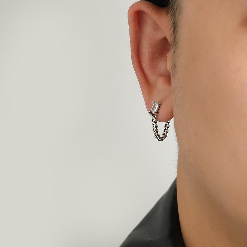 Zircon Chain Earrings