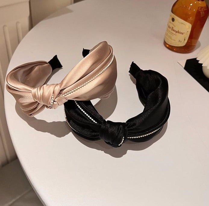 Knotted Satin Headband